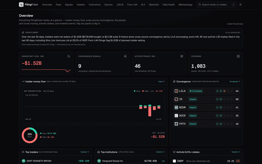FilingPulse screenshot